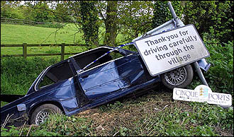 hmph!  Careful drivers ...