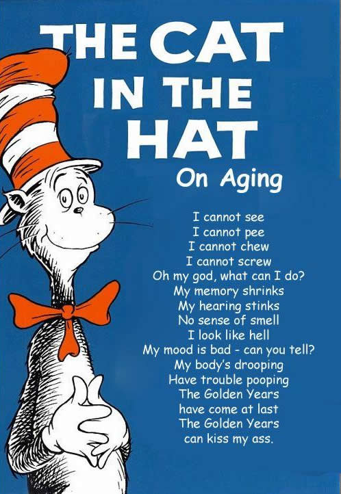 too old for green eggs and ham?  Here's Dr. Seuss for us old folks ...
