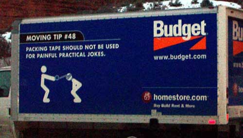 'specially if you're on a (ahem!) BUDGET ...